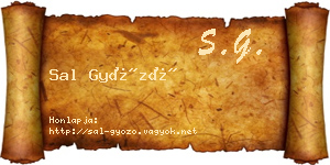 Sal Győző névjegykártya